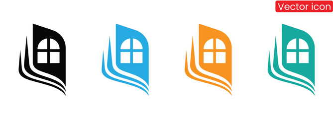 Home Logo Design Vector, Real estate Logo Design Vector, unique and professional House logo design,Modern home logo design in vibrant colors for real estate,
