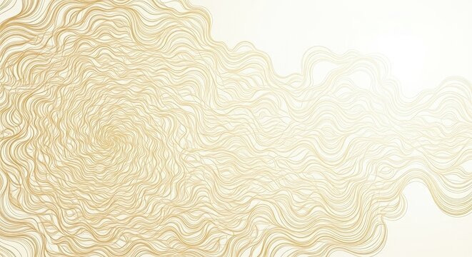 Abstract golden wavy texture with shimmering light, representing luxury, elegance, and fluid motion