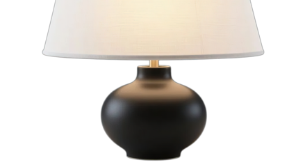 Classic electric table lamp with stylish shade for home interior decor and night lighting