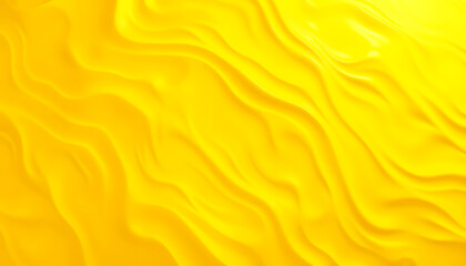 Vibrant bright yellow background with rippled texture and copy space, Dreamy. White tone