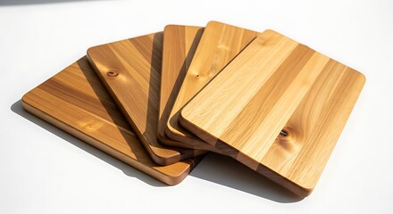 Stack of Wooden Coasters - Rustic Charm for Your Table.
