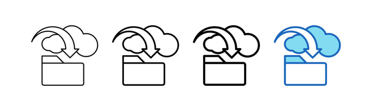 Data Storage outline style icon