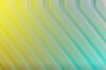 Illustration of abstract background with wavy lines and gradient of yellow and turquoise