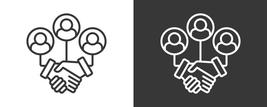 Crm Icon Set Vector Collection Isolated In Black And White