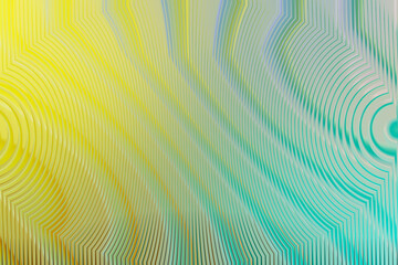 Illustration of abstract background with yellow and green gradient and wavy line pattern