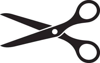 Fototapeta premium Solid Vector Icon for Scissors