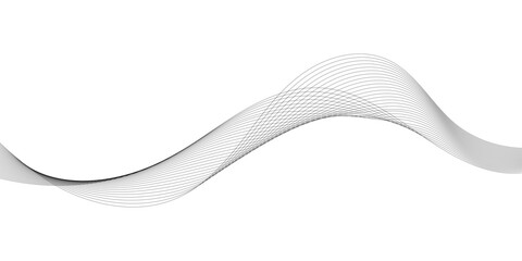Abstract, wavy, grayscale lines, conveying a sense of motion and fluidity