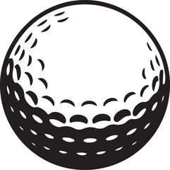 Golf ball setup on a white background