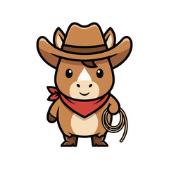 Cowboy Boy Mascot