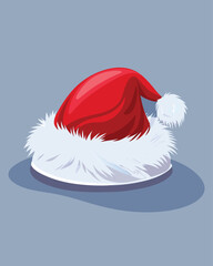 red santa claus hat