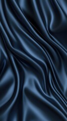 Obraz premium Blue fabric with silk texture, pleat texture, and aesthetic light and shadow.