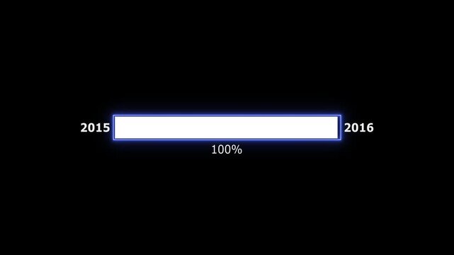 New year 2015 to 2016 loading concept. Year change concept.New Year with stunning visuals that capture the magic and excitement of new beginnings