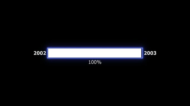New year 2002 to 2003 loading concept. Year change concept.New Year with stunning visuals that capture the magic and excitement of new beginnings