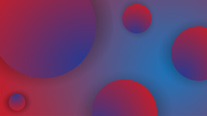 Red Blue Gradient Abstract Background Design Circle Shape