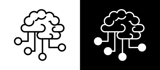 Brainstroming whiteblack icon