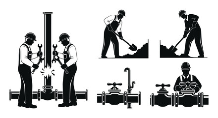 Plumbing repair services professional plumbers and maintenance team