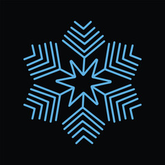 blue snowflake icon