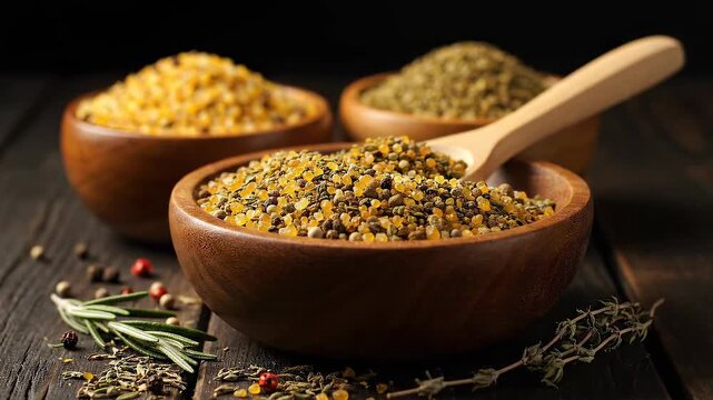 Bee Pollen Bowls - A Natural Health Food Still Life.