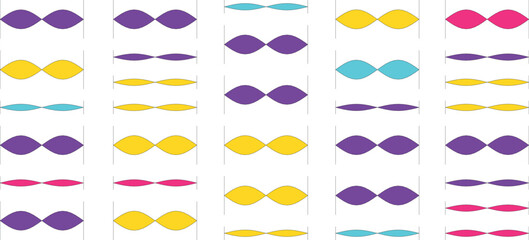 Abstract pattern with colorful shapes on a