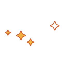 red star on white background