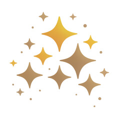 golden stars on white background