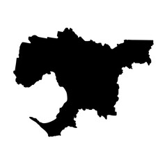 Melbourne Australia city map silhouette vector illustration