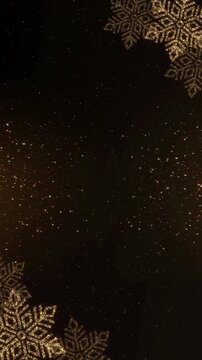 Happy New Year light glowing countdowns snowflakes Firework 2026 night sky background Glowing gold Christmas tree particles lights stars Holiday 4k New Year greetings party intros, holiday invitations