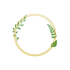 Gold Botanical Frame