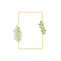 Gold Botanical Frame