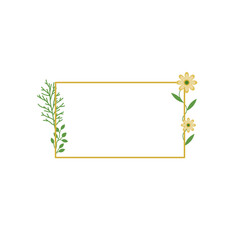 Gold Botanical Frame