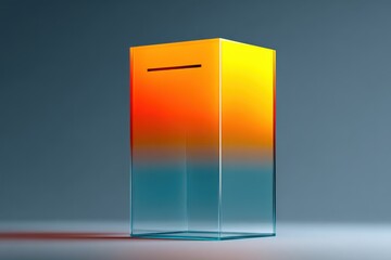 Transparent voting booth showcasing real-time consensus in modern democracy