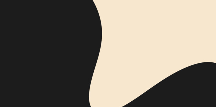Abstract Wavy Monochrome Background Vector Illustration. Organic, flowing curves dividing a dark and light neutral color palette. abstract vector illustration background.