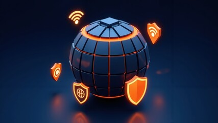 Cybersecurity action securing global connectivity in digital landscape environment