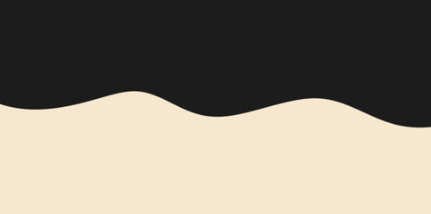 Harmonious Simple Curvy Lines Vector Illustration Background. Repeating gentle, rounded waves creating a soft border in a neutral color scheme. abstract vector illustration background.