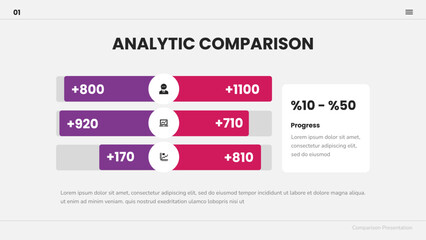 Analytic Comparison Infographic