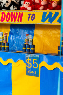 Game to win stuffed toys at local show event sideshow alley