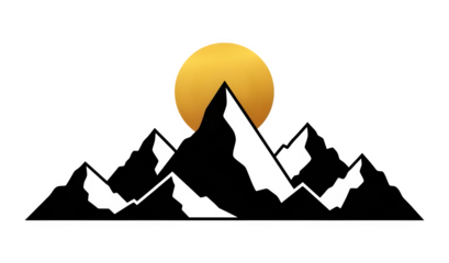 Golden abstract flame shape with a subtle gradient isolated on transparent background