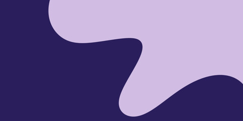 Amorphous Wavy Abstract Purple Background Vector Illustration. Soft, organic, blob-like shape dividing the two shades of purple.