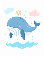 Naklejka premium dolphin jumping out of water