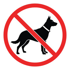 No dogs allowed sign