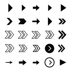 Arrow icon set