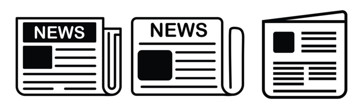 newspaper icon vector template illustration vector design.