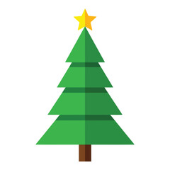 Christmas tree with star