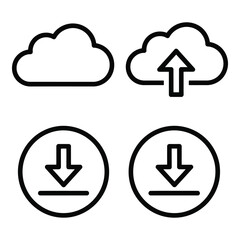 Cloud computing icons