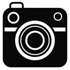 instagram camera icon on white