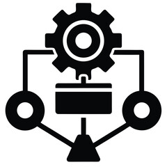 process automation icon icon on white