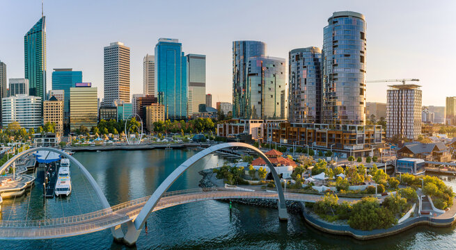 Aerial Perth City Western Australia