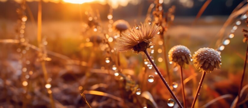 a field of dandelions at sunset, warm golden light glowing through the flowers, soft focus, highly detailed, intricate, cinematic, dramatic lighting, vibrant colors, ethereal, mystical, whimsical
