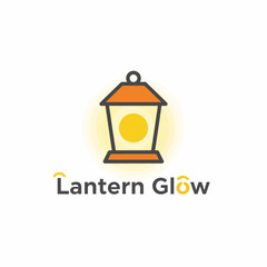 Stylized lantern design with vibrant colors, featuring radiating light from the center and simple text below
