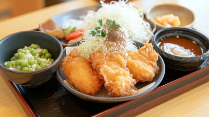 Crispy fried fish and chips meal on a plate